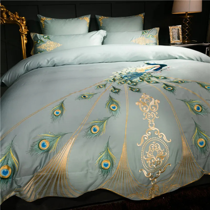 Peacock Aura Duvet Cover Set