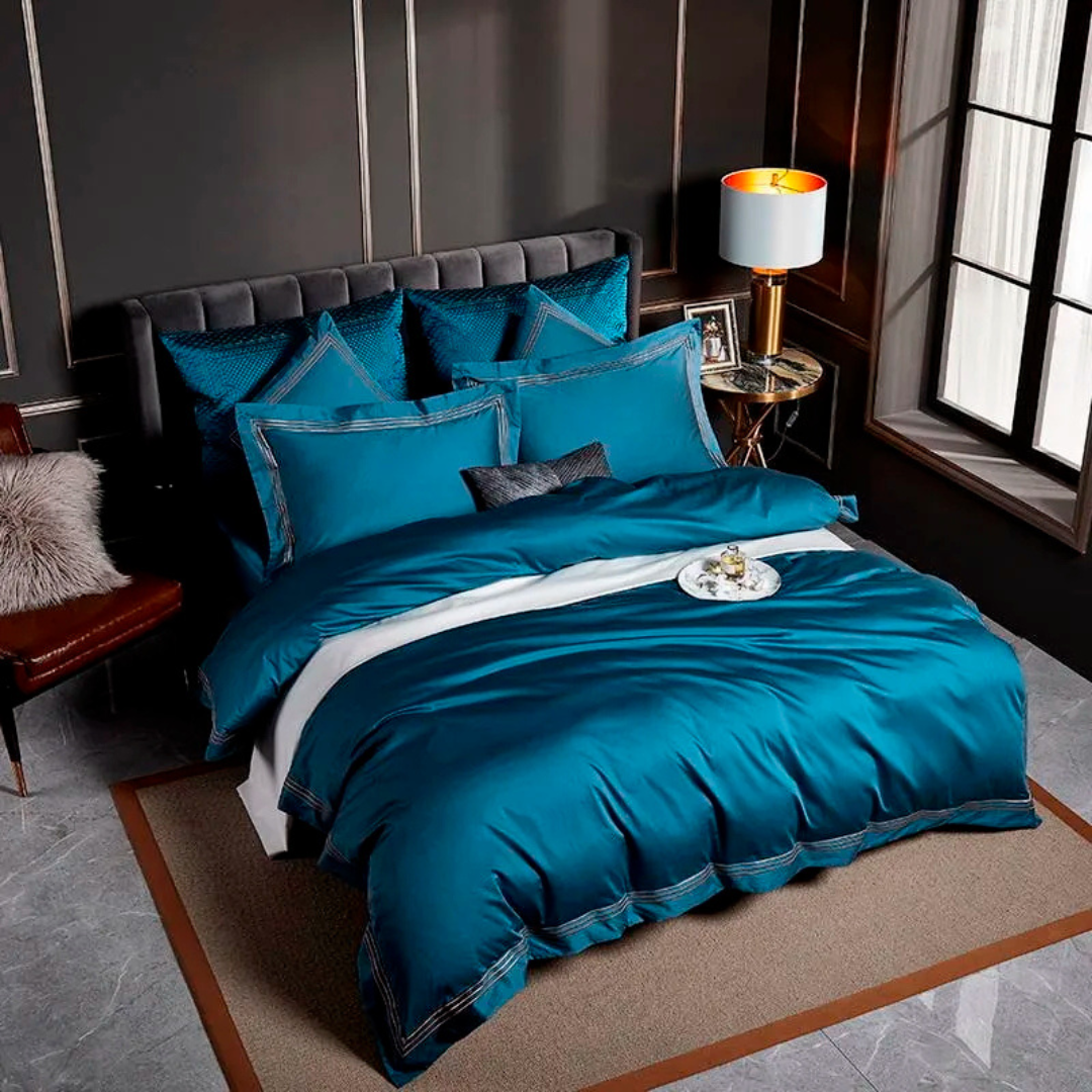 Sapphire Blue Duvet Cover Set