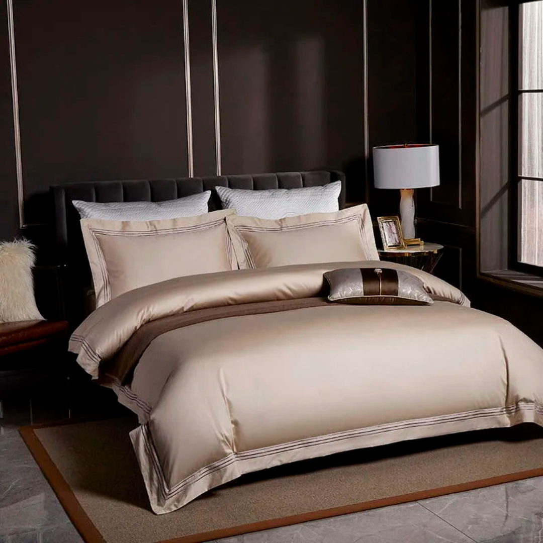 Champagne Beige Duvet Set