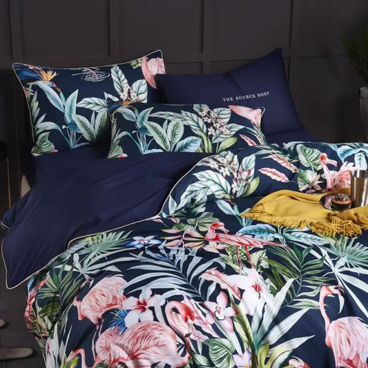 Midnight Tropica Duvet Set