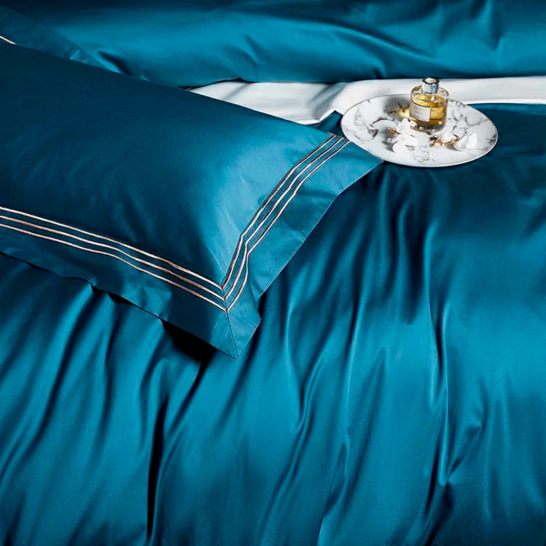 Sapphire Blue Duvet Cover Set