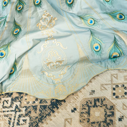 Peacock Aura Duvet Cover Set