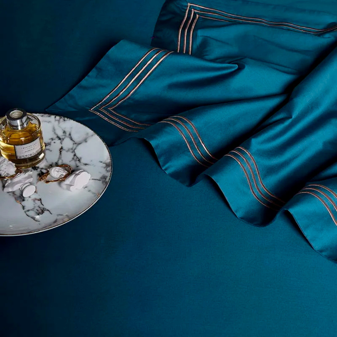 Sapphire Blue Duvet Cover Set